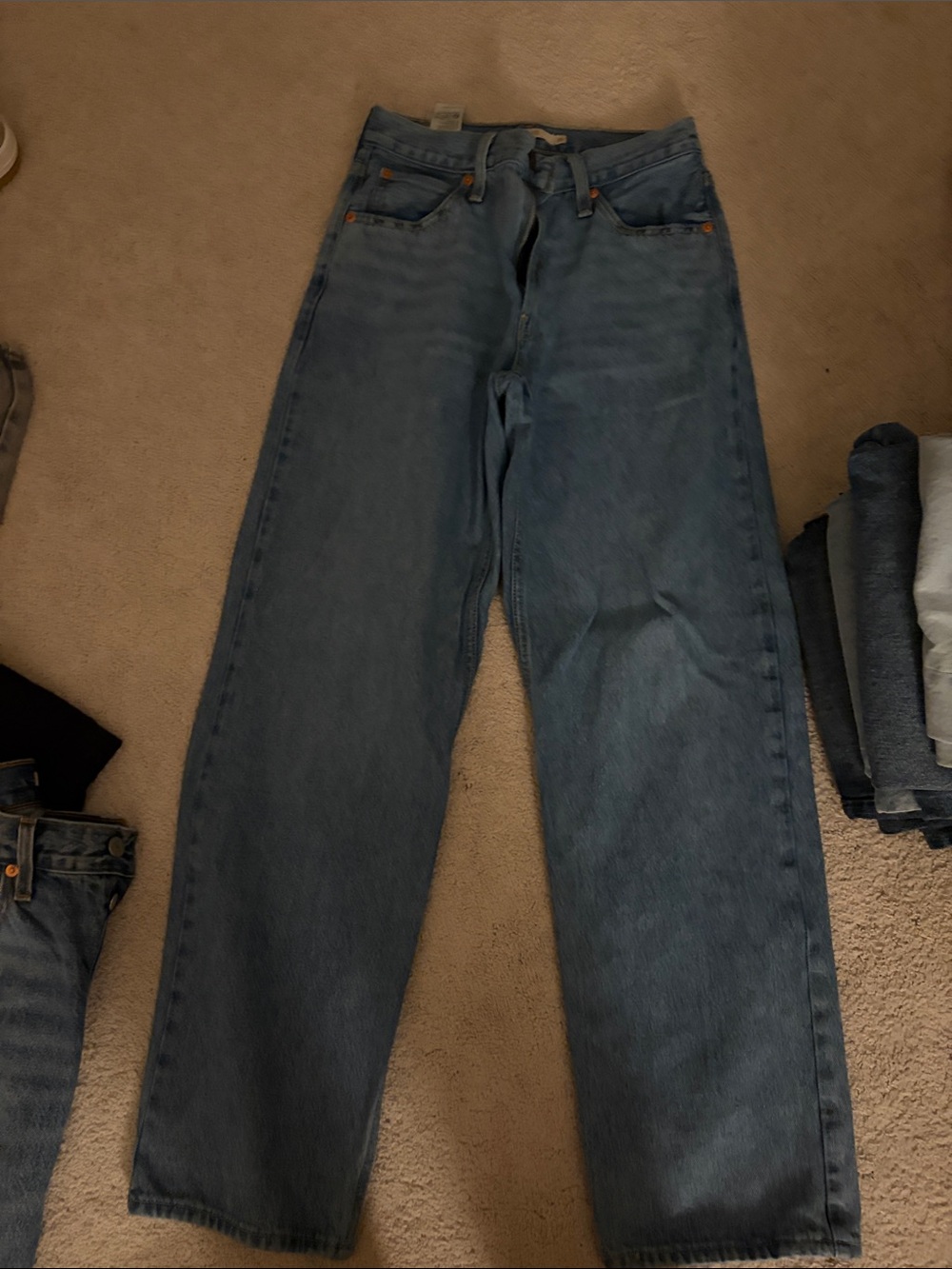 Levi's Women's Relaxed Straight-Leg Jeans in Faded Blue